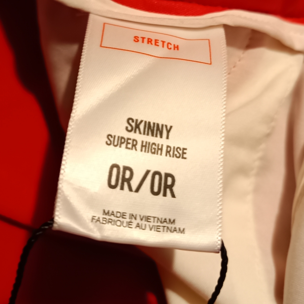 🍋Express NWT 0R red skinny mid-rise stretch - Picture 5 of 11